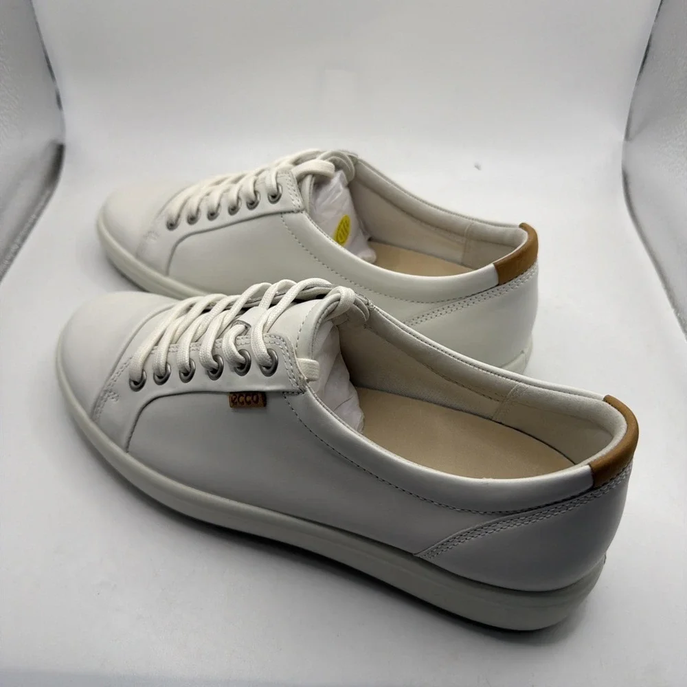 Ecco Women's Soft 7W White Lace Up Sneakers 43000301007. EU 38 US 7-7.5 New
